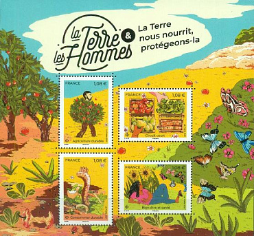 Франция, 2021, Охрана Природы, блок